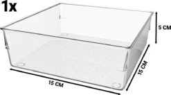 Waal® Lade Organizer (set Van 13 Bakjes) - Lade Verdeler - Keuken - Kantoor - Make-up - Bureau - Transparant -Cosmetica Korting Winkel 1200x667 3