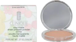 Clinique Stay-Matte Sheer Pressed Powder - 03 Stay Beige - 7,6 G -Cosmetica Korting Winkel 1200x673 1