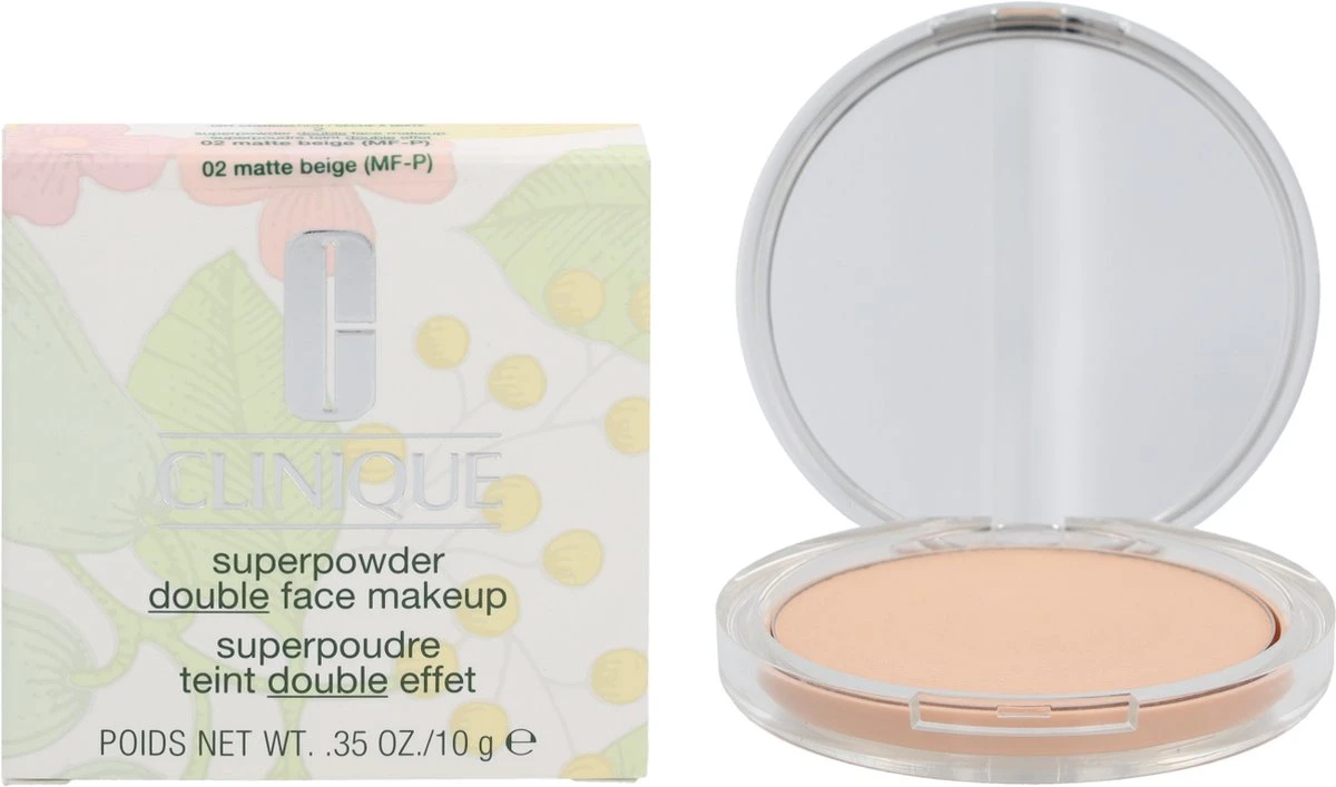 Clinique Superpowder Double Face Makeup - 02 Matte Beige - 10 G 3 Clinique Superpowder Double Face Makeup - 02 Matte Beige - 10 G