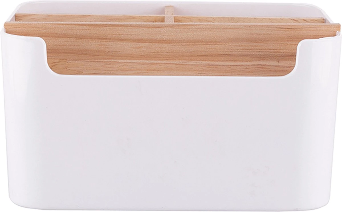 Altom Design Badkamer Orginazer 5-vaks - Gemaakt Van Ecologisch Bamboe - 18 X 14,5 X 9,5 Cm - Wit Bruin - Natura Line - Bamboo - Make-up Opbergbox 5 Altom Design Badkamer Orginazer 5-vaks - Gemaakt Van Ecologisch Bamboe - 18 X 14,5 X 9,5 Cm - Wit Bruin - Natura Line - Bamboo - Make-up Opbergbox - Afbeelding 3