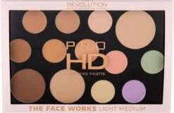 Makeup Revolution HD Pro Palette The Works - Light/Medium -Cosmetica Korting Winkel 1200x778
