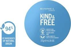 Rimmel London KIND & FREE Vegan Pressed Powder Gezichtspoeder 01 Translucent -Cosmetica Korting Winkel 1200x790 1