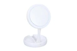 Grundig Opmaakspiegel - LED-verlichting - Opbergruimte Sieraden - Gewone En Vergrotende Spiegel - Wit -Cosmetica Korting Winkel 1200x800 58