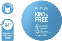 Rimmel London KIND & FREE Vegan Pressed Powder Gezichtspoeder 01 Translucent -Cosmetica Korting Winkel 1200x801 1