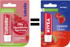 Nivea - Labello Strawberry Shine Lippenbalsem - 5,5 Ml Stick - Lipbalsem - Lipbalm - Lipverzorging - Verrijkt Met Shea Boter En Bio Jojoba Olie -Cosmetica Korting Winkel 1200x808