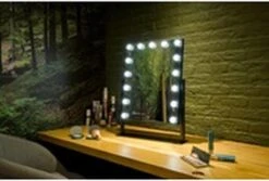 United Entertainment - Hollywood Spiegel Met 12 LEDs - 36x47,5 Cm - Zwart -Cosmetica Korting Winkel 1200x813 3