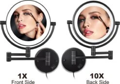 SaniDreams Thora - Make-up Spiegel-rond-zwart-10x Vergroot -Cosmetica Korting Winkel 1200x838 6