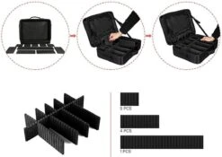 Cosmetica Koffer - Make-up Koffer Met Verstelbare Vakken - Visagie En Nagelstyliste Beauty Koffer - 37x27x13CM -Cosmetica Korting Winkel 1200x848 1