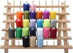 Merkloos Houten Naaigaren Rek - 60 Houders Voor Garen - Voor Naaien & Borduren - Opbergrek Staand - 60 Pinnen - Houder - Organizer - Hout -Cosmetica Korting Winkel 1200x865 9