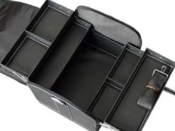 Praktische Handkoffer - Mat Zwart - Make-up, Nagel, Visagie Beautycase - Lichtgewicht - Met Draagriem -Cosmetica Korting Winkel 1200x900 13