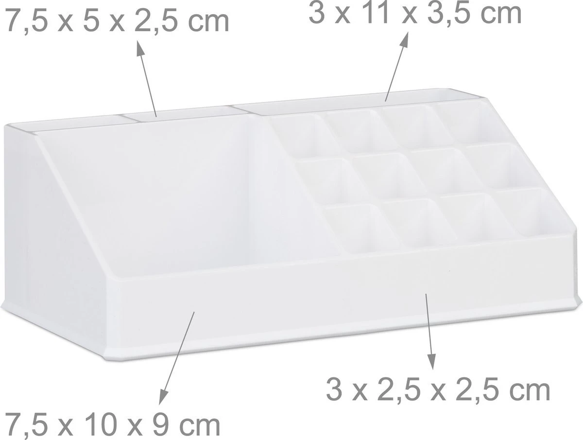 A&K 2in1 Make-up Organizer - 4 Lades Cosmetica Opbergdoos - Kaptafel - Wit 9 A&K 2in1 Make-up Organizer - 4 Lades Cosmetica Opbergdoos - Kaptafel - Wit - Afbeelding 7