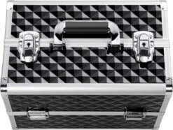 Make-upkoffer, Kapperskoffer, Cosmeticakoffer, Lege Nagelkoffer, Multikoffer, Afsluitbaar Voor Nageldesign/massageolie/fotoapparatuur, 34,7 X 22,2 X 25 Cm HMTM-YAHEE-411176 -Cosmetica Korting Winkel 1200x905 3