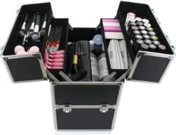 SUNONE Make Up Koffer Robuust Zwart XXL 8 SUNONE Make Up Koffer Robuust Zwart XXL -Cosmetica Korting Winkel 1200x921 1