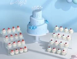 Janaden 4-traps Acryl Riser Display Standaard Voor Amiibo Funko POPS, Transparant Display Plank Organizer Cupcake Dessert Standaard Acryl Riser Voor Het Bekijken En Decoreren -Cosmetica Korting Winkel 1200x923 2