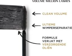 L’Oréal Paris - Volume Million Lashes - Zwart - Volume Mascara - 10.7 Ml -Cosmetica Korting Winkel 1200x931
