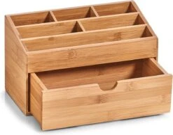 Zeller Present Houten Bureau Organizer - C-04-4-CHout - Sorteervakken & Duurzaam -Cosmetica Korting Winkel 1200x944 5