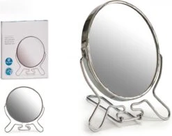 Merkloos Scheerspiegel 12cm 2-zijdig (één Zijde 2x Vergrotend) - Aluminium -Cosmetica Korting Winkel 1200x947 1