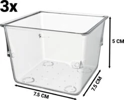 Waal® Lade Organizer (set Van 13 Bakjes) - Lade Verdeler - Keuken - Kantoor - Make-up - Bureau - Transparant -Cosmetica Korting Winkel 1200x969 6