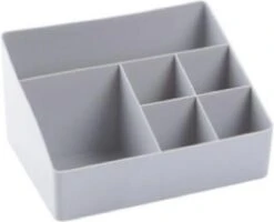 Merkloos Make-Up Organizer - Opbergdoos - Cosmetica - Grijs - Sieraden - Nagelak - Make Up Organizer - Make Up Organizers -Cosmetica Korting Winkel 1200x970 4