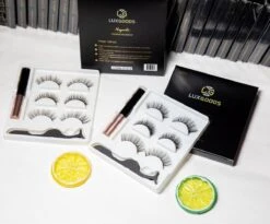 Luxgoods Magnetische Wimpers - Wimperset 3 Paar+ 1 Flesjes Eyeliner+ 1 Pencet - Herbruikbaar-magneet Wimpers -lashes-magnetic Lashes -Cosmetica Korting Winkel 1200x996