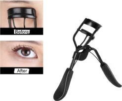 INTER-ESQUE® Wimperkruller - Eyelash Curler + 5x Gratis Extra Siliconen Pad - Zwart -Cosmetica Korting Winkel 1200x998 7