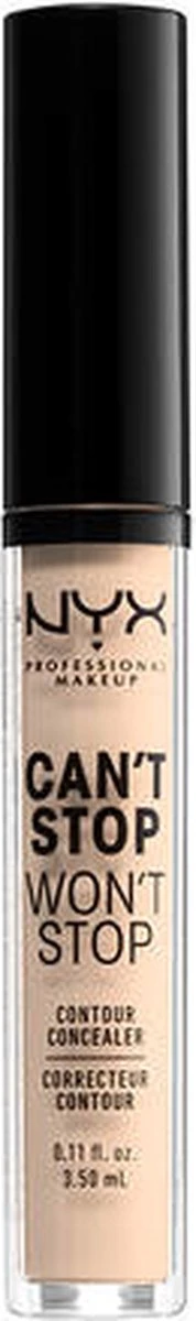 NYX Professional Makeup - Can't Stop Won't Stop Concealer - Light Ivory 5 NYX Professional Makeup - Can't Stop Won't Stop Concealer - Light Ivory - Afbeelding 3