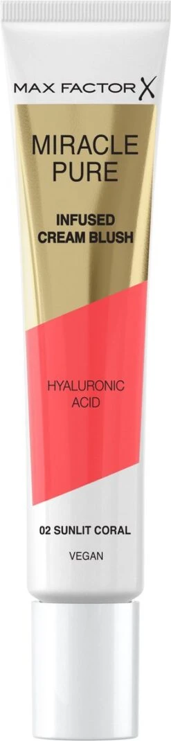 Max Factor Miracle Pure Vegan Blush 002 Sunlit Coral -Cosmetica Korting Winkel 277x1200 2