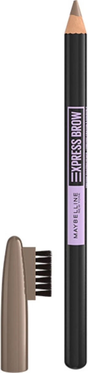 Maybelline New York - Express Brow Shaping Pencil - 02 Blonde - Blond Wenkbrauwpotlood En Borstel 3 Maybelline New York - Express Brow Shaping Pencil - 02 Blonde - Blond Wenkbrauwpotlood En Borstel