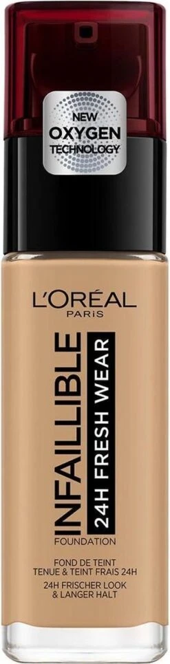 L’Oréal Paris Make-Up Designer Infaillible 24H Fresh Wear Foundation - 260 Golden Sun - Langhoudend -Cosmetica Korting Winkel 307x1200