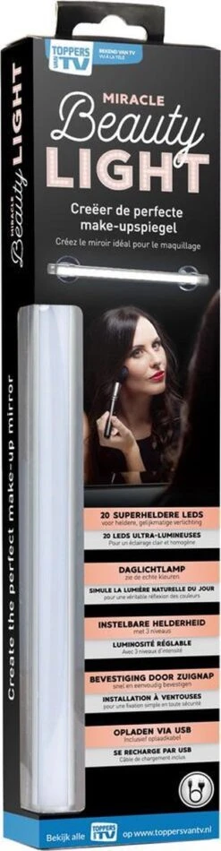Merkloos Miracle Beauty Light - Creëer De Perfecte Make-up Spiegel - Valentine - Valentijnsdag - Valentijn Cadeautje -Cosmetica Korting Winkel 312x1200 8