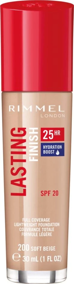Rimmel London Lasting Finish Foundation - 200 Soft Beige -Cosmetica Korting Winkel 314x1200 3