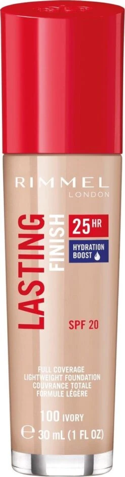 Rimmel London Lasting Finish Foundation - 100 Ivory 28 Rimmel London Lasting Finish Foundation - 100 Ivory -Cosmetica Korting Winkel 315x1200