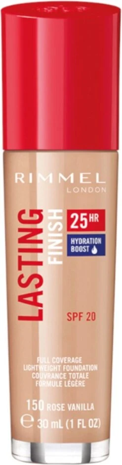 Rimmel London Lasting Finish Foundation - 150 Rose Vanilla -Cosmetica Korting Winkel 316x1200 5