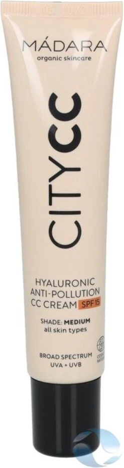 MÁDARA Anti-Pollution CC Cream SPF15 Medium Beige 40ml - Hyaluronzuur -UVA/UVB -Cosmetica Korting Winkel 320x1200 4