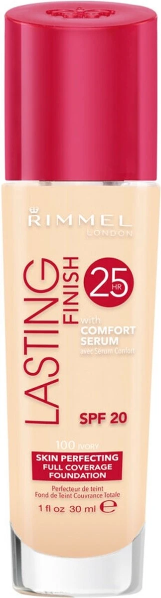 Rimmel London Lasting Finish Foundation - 100 Ivory 3 Rimmel London Lasting Finish Foundation - 100 Ivory