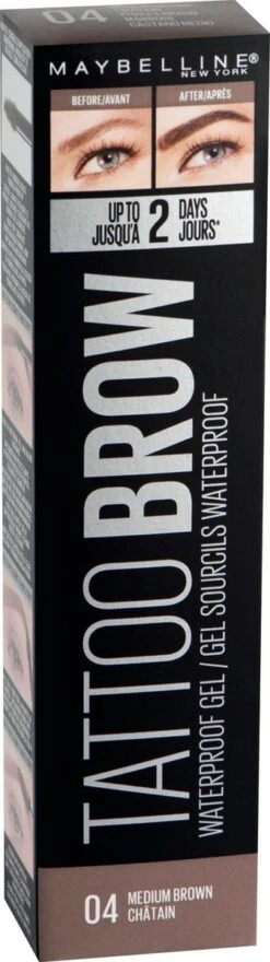 Maybelline Tattoo Brow Waterproof Wenkbrauwgel - 04 Medium Brown 33 Maybelline Tattoo Brow Waterproof Wenkbrauwgel - 04 Medium Brown -Cosmetica Korting Winkel 337x1200 4