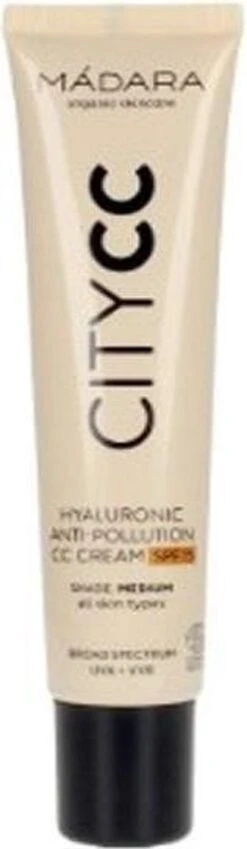 MÁDARA Anti-Pollution CC Cream SPF15 Medium Beige 40ml - Hyaluronzuur -UVA/UVB -Cosmetica Korting Winkel 349x1200 3