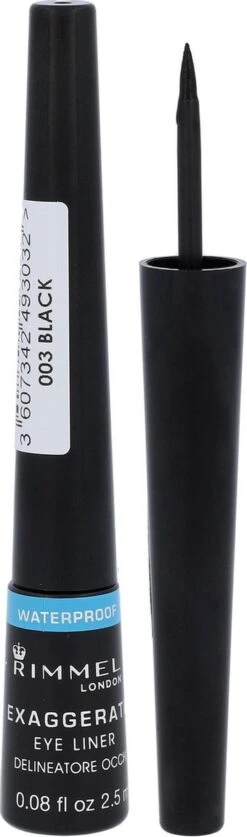 Rimmel London Rimmel Exaggerate Waterproof - Zwart - Eyeliner 16 Rimmel London Rimmel Exaggerate Waterproof - Zwart - Eyeliner -Cosmetica Korting Winkel 354x1200 4
