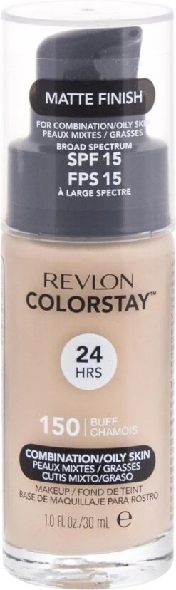 Revlon Colorstay Foundation With Pump Oily Skin - 150 Buff -Cosmetica Korting Winkel 358x1200 7