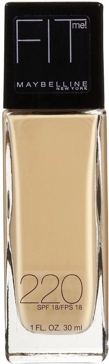 Maybelline Fit Me Liquid Foundation - 220 Natural Beige 5 Maybelline Fit Me Liquid Foundation - 220 Natural Beige - Afbeelding 3