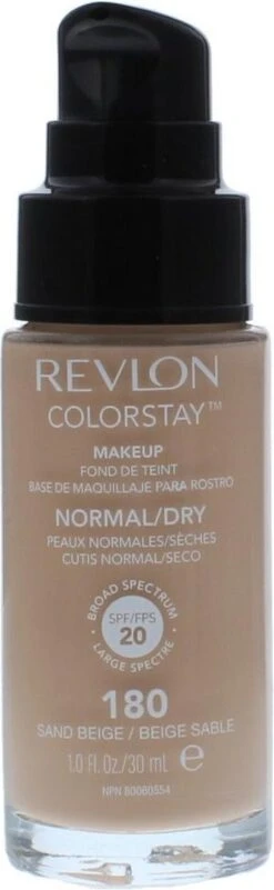 Revlon Colorstay Foundation With Pump Dry Skin - 180 Sand Beige -Cosmetica Korting Winkel 370x1200 1