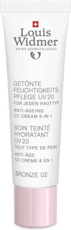 Louis Widmer CC-cream (getinte Dagverzorging UV20) Nr.2 Bronze Ongeparfumeerd -Cosmetica Korting Winkel 374x1200 4