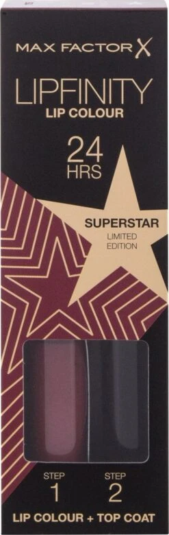 Max Factor Lipfinity Rising Stars Lippenstift - 086 Superstar -Cosmetica Korting Winkel 380x1200 4