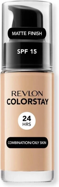 Revlon Colorstay Foundation With Pump - 220 Natural Beige (Oily Skin) -Cosmetica Korting Winkel 382x1200