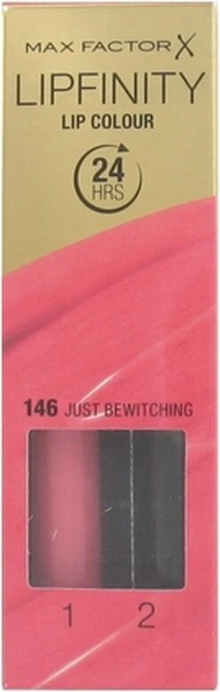 Max Factor Lipfinity Lip Colour Lipgloss - 146 Just Bewitching -Cosmetica Korting Winkel 382x1200 3