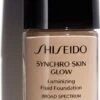 Shiseido Synchro Skin Glow Luminizing Fluid Foundation - N3 Neutral - 30 Ml - Foundation -Cosmetica Korting Winkel 389x1200