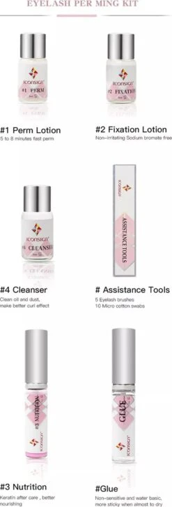 Merkloos Lash Lift Kit - Vernieuwde Wimperlifting Set - Wimperserums Met Wenkbrauw Gel - Lash Lift Set -Cosmetica Korting Winkel 409x1200 3