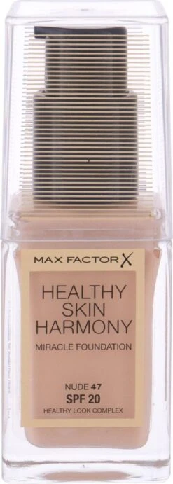 Max Factor Healthy Skin Harmony Foundation - 47 Nude -Cosmetica Korting Winkel 429x1200