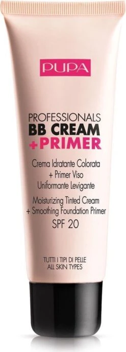 Pupa Milano Professionals BB Cream + Primer - Nude 001 -Cosmetica Korting Winkel 430x1200