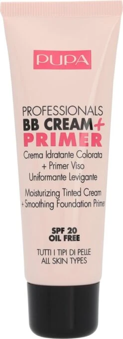 Pupa Milano Professionals BB Cream + Primer - Nude 001 -Cosmetica Korting Winkel 438x1200 5